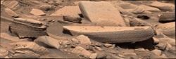 A closer view of the supercritical climbing wind ripples.